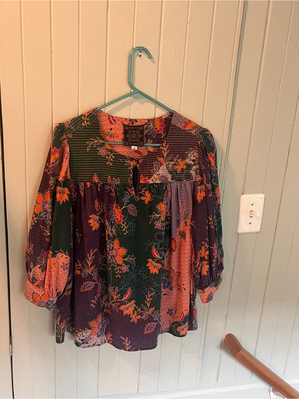 Johnny Was Jade - Deneb floral silk blouse - M